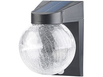 Solar-LED-Außenlampe mit PIR-Sensor, Nachtlicht-Funktion und einstellbarer Farbtemperatur