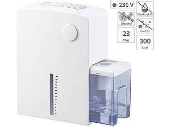 Entfeuchtungsgerät: Sichler Elektrischer Luftentfeuchter mit Peltier-Technik, 300 ml/Tag, bis 25m²