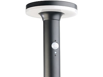 Lunartec 4er-Set Premium-LED-Solar-Wegeleuchte, PIR-Sensor, Nachtlicht, 600 lm