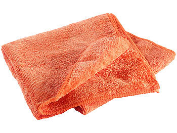 Semptec Mikrofaser-Handtuch, 2 versch. Oberflächen, 80 x 40 cm, orange