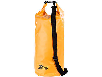 Paddelsack: Xcase Wasserdichter Packsack 25 Liter, orange