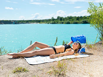 PEARL Nacken-Kissen mit Sonnenschutz für Strand und Outdoor
