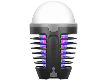 Exbuster 2in1-UV-Insektenvernichter und Camping-Laterne mit Akku, dimmbar, USB