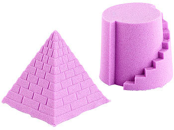 Kinetische Sand-Knete: Playtastic Kinetischer Sand, formbar und formstabil, fein, violett, 500 g