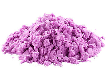 Playtastic Kinetischer Sand, formbar und formstabil, fein, violett, 500 g