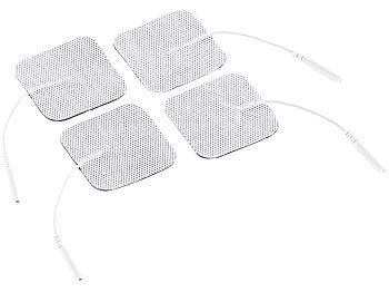 TENS Elektroden: newgen medicals Elektroden-Pads für Reizstrom-Geräte, 2-mm-Anschluss, 5x5 cm, 4er-Set