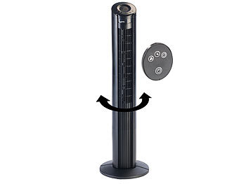 Sichler Turmventilator mit Magnet-Fernbedienung & 90°-Oszillation, 55 Watt