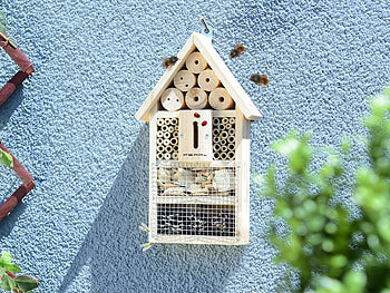 PEARL 2er-Set Insektenhotel-Bausätze, Nisthilfe und Schutz für Nützlinge