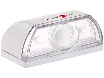 Lunartec 3er-Set Mini-LED-Treppenleuchten & Nachtlicht, PIR-Bewegungssensor