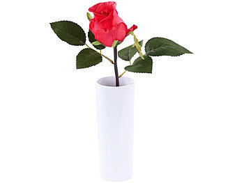 Lunartec LED-Rose "Real Touch" mit LED-Blüte, 28 cm, rot