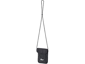 Xcase Unisex Brustbeutel mit 4 Taschen, 1 Stifthalter, 255 x 145 mm, schwarz
