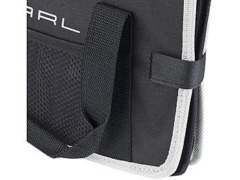 PEARL 4er-Set Faltbare Kofferraumtaschen, je 2 Tragegriffe & Trennwand