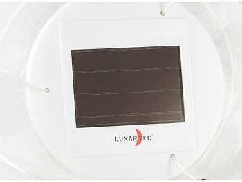 Lunartec 2er-Set Solar-LED-Lampions, Dämmerungs-Sensor, IP44, warmweiß, Ø 30 cm