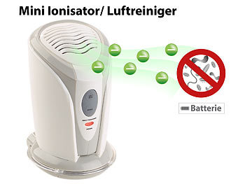 Ionisierer: newgen medicals Mini-Ionisator und Luftreiniger für Auto, Kühlschrank, Schränke & Co.
