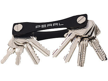 PEARL 2er-Set Schlüssel-Organizer für je bis zu 24 Schlüssel, aus Aluminium