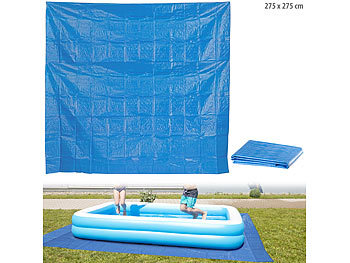 Pool Unterlegeplane: Speeron Poolunterlage für aufblasbare Swimmingpools, 275 x 275 cm