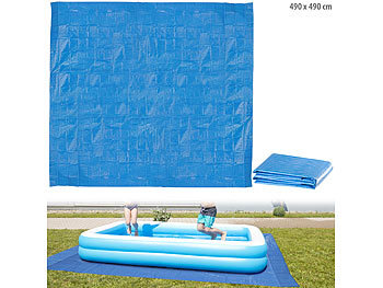Pool Unterlage: Speeron XL-Poolunterlage für aufblasbare Swimmingpools, 490 x 490 cm