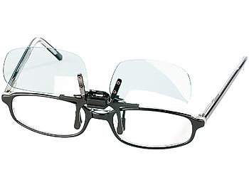 infactory Augenschonender Brillen-Clip, Blaulicht-Filter für Bildschirme, UV 400