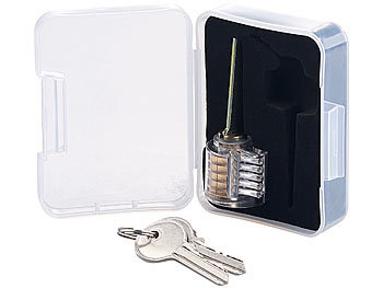 Transparente Trainingsschlösser Sicherheits Zylinder Lockpic-Sets