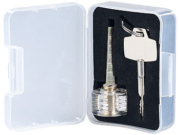 transparentem Trainingsschlössern Sicherheit Zylinder Lockpic-Set
