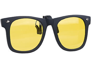 PEARL 2er-Set Nachtsicht- und Sonnenbrillen-Clips, polarisiert, UV400