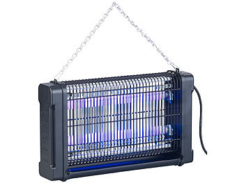 Lunartec UV-Insektenvernichter mit Rundum-Gitter, 2 UV-Röhren, 1.600 V, 20 Watt