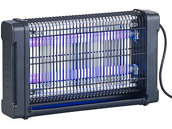 Lunartec UV-Insektenvernichter mit Rundum-Gitter, 2 UV-Röhren, 4.000 V, 20 Watt