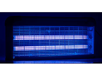 Lunartec UV-Insektenvernichter mit 2 austauschbaren UV-Röhren, 2.800 V, 40 Watt