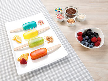 Sorbet Parfait Süßigkeitskasten selbstgemacht Kuehlschrank Kuchen Kindereis Sommer