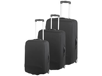 Kofferüberzug: Xcase 3er-Set Elastische Schutzhüllen für Koffer mit 53 - 66 cm Höhe