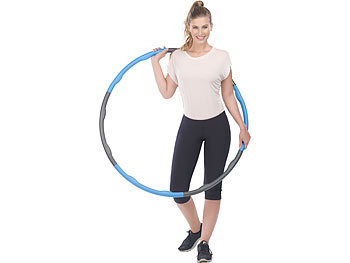 PEARL sports Hula-Hoop-Reifen, Schaumstoff-Mantel, Massage-Noppen, 1,2 kg, Ø 100 cm