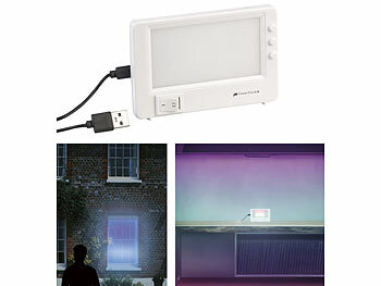 Fernsehsimulator: VisorTech TV-Simulator zur Einbrecher-Abschreckung, USB-Betrieb, 28 LEDs, 1,5 W