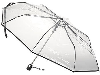 Regenschirm transparent klein