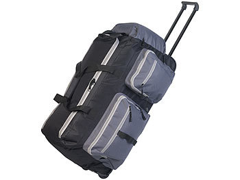 Reisetaschen mit Rollen: Xcase Faltbare XL-Reisetasche mit Trolley-Funktion & Teleskop-Griff, 72 l