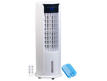 Ventilator mit Eisfach: Sichler 3in1-Luftkühler, Turmventilator und Luftbefeuchter, Versandrückläufer