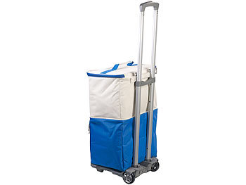 2in1-Einkaufs-Tasche mit abnehmbarem Trolley und Kühltasche
