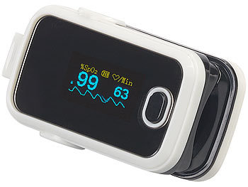 newgen medicals Medizinischer Finger-Pulsoximeter mit OLED-Display, Versandrückläufer
