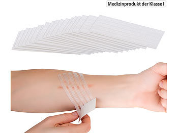 Pflasterset: newgen medicals 90er-Pack medizinische Wundnahtstreifen, Klammerpflaster, 100 x 6 mm