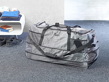 Xcase Reisetasche mit Trolley-Funktion, faltbar, erweiterbar, 110 - 140 l