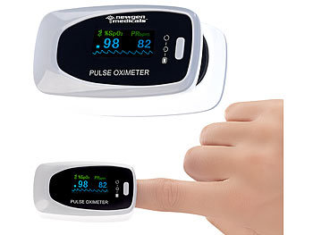 newgen medicals Medizinischer Finger-Pulsoximeter m. LCD-Farbdisplay,Versandrückläufer
