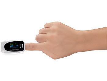 newgen medicals Medizinischer Finger-Pulsoximeter m. LCD-Farbdisplay, hohe Genauigkeit
