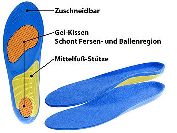Schuheinlagen mit Fersenbetten