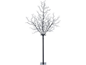 Lichterbaum Outdoor: Lunartec LED-Deko-Baum mit 600 beleuchteten Blüten, 250 cm (Versandrückläufer)