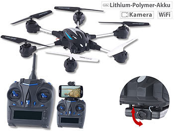 Hexakopter: Simulus Hexacopter GH-50.cam mit VGA-Kamera & Live-View per WLAN, 2,4 GHz, App