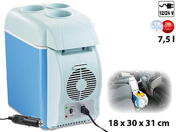 12V Kühlbox: Lescars Thermoelektrische Kfz-Wärme- & Kühl-Box, Getränkehalter, 7,5 l, 12 V