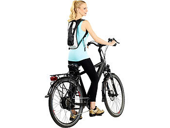 Xcase Ultraleichter Fahrrad-Rucksack mit 2-Liter-Trinksystem und Reflektoren