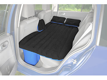 Lescars Aufblasbares Bett für den Auto-Rücksitz mit 12-Volt-Luftpumpe