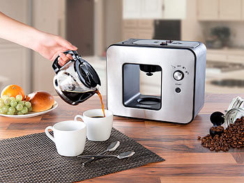 vollautomatische Filter-Kaffeemaschine mit Mahlwerk Café