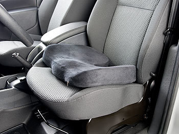Lescars Memory-Foam-Sitzkissen für bequemes Sitzen im Auto, Büro u.v.m.