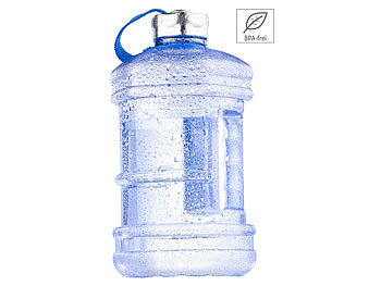 Wasserflaschen: Speeron Auslaufsichere Trinkflasche mit Tragegriff, 2,3 l, BPA-frei, blau